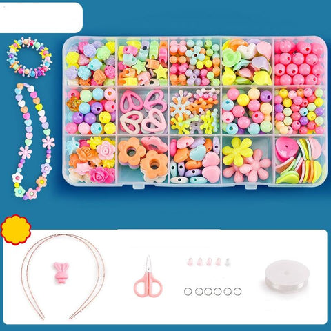 Diy Beaded Jewelry Set For Kids 15 Grids Craft Beads
