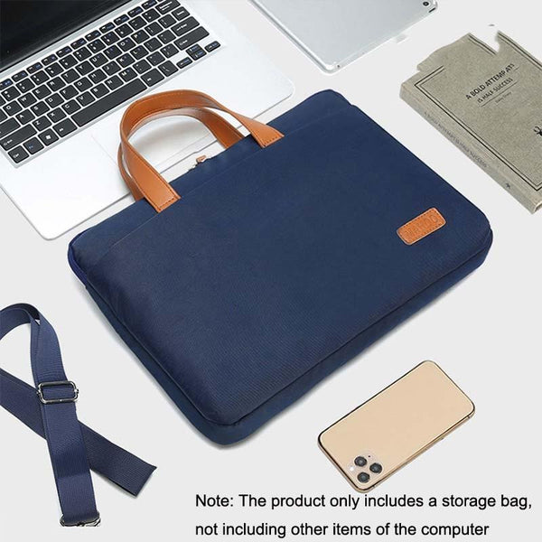 Ultra Thin 15.6 16.1 Macbook Hand Computer Bag With Mouse Pad Dark Blue & Black Laptop Cases & Bags
