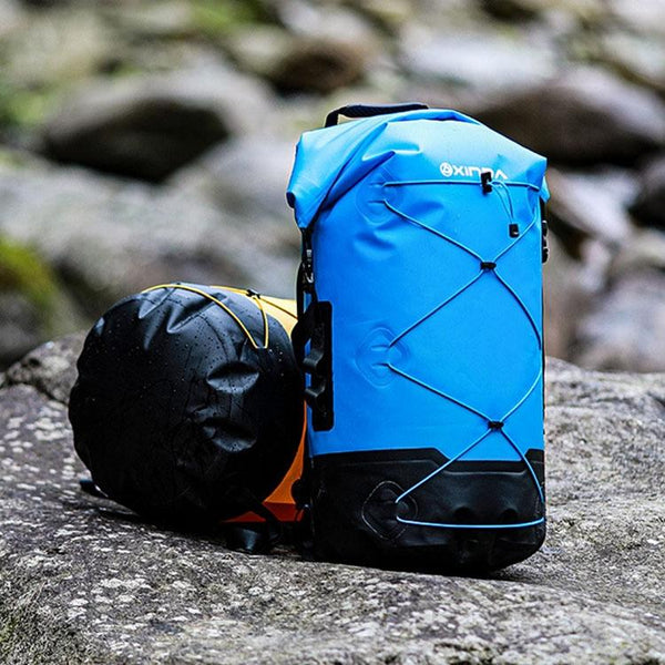 Waterproof Outdoor Stream Tracing Backpack Black 16L Light Grey 26L Dry Bags