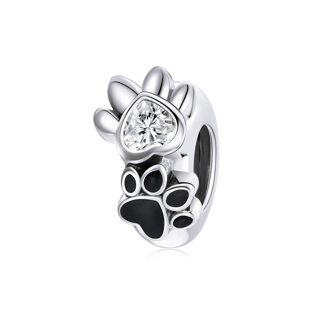 925 Sterling Silver Pet Imprint Beads For Diy Bracelets & Necklaces Charms & Pendants