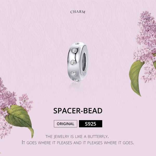 925 Sterling Silver Zircon Beaded Bracelet Accessories Charms & Pendants