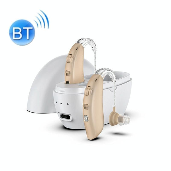 Rechargeable Hearing Aid Amplifier With Charging Pod Skin / White Other Health Care