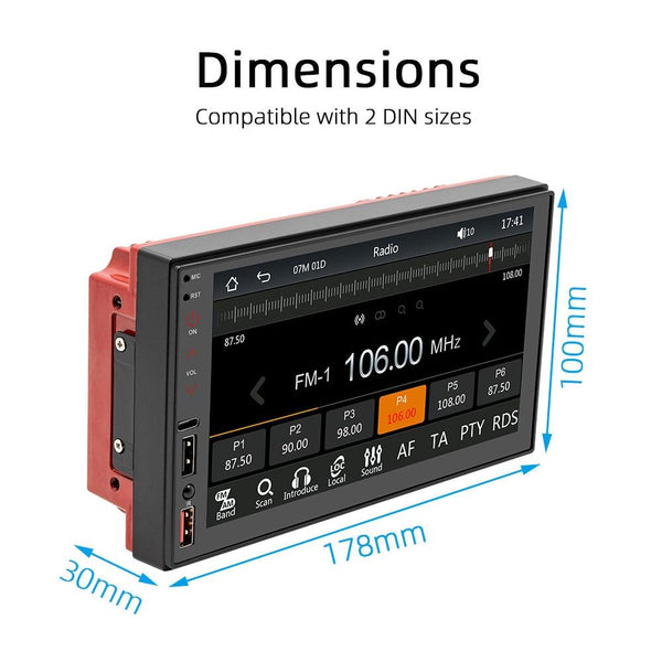 7 Inch Wireless Carplay Mp5 Player Bluetooth / Reverse Mobile Internet Other Car Audio