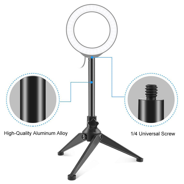 Desktop Tripod Selfie Stick Holder Compact Tripods & Monopods