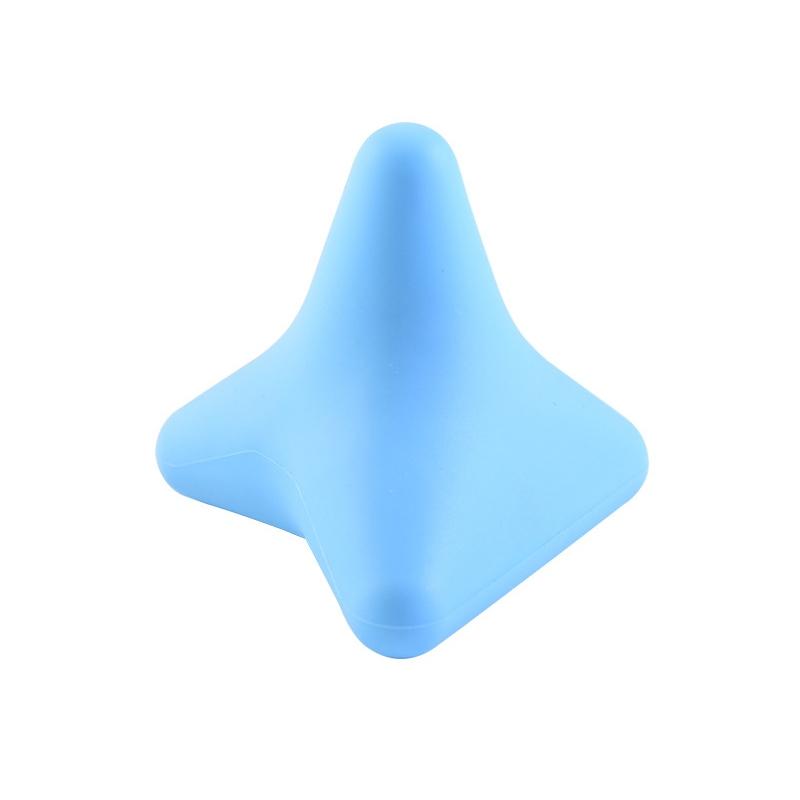 Silicone Thumb Massager For Muscle Relaxation And Fascia Quadratic Blue Massagers