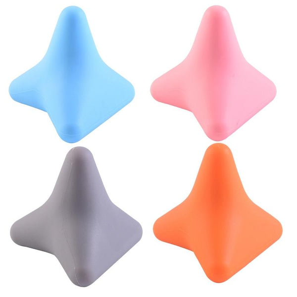 Silicone Thumb Massager For Muscle Relaxation And Fascia Quadratic Blue Massagers