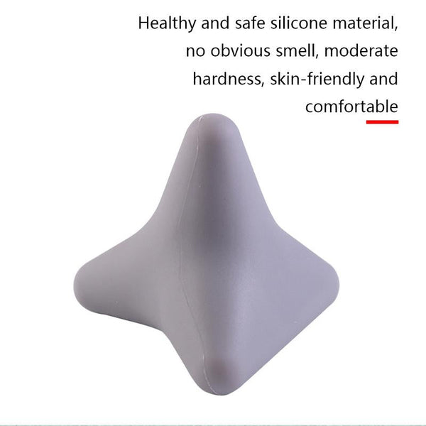 Silicone Thumb Massager For Muscle Relaxation And Fascia Quadratic Blue Massagers