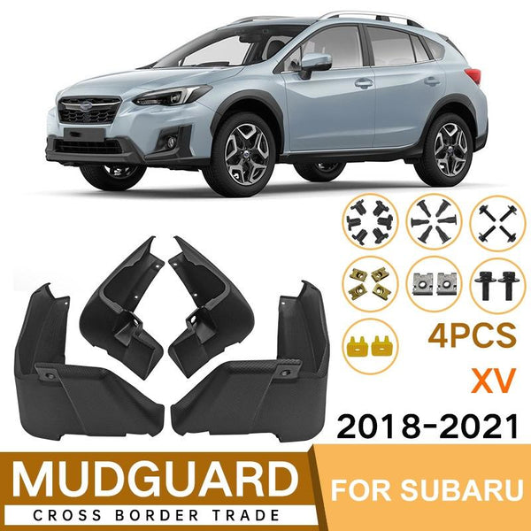 For Subaru Xv 2018 2021 4Pcs / Set Car Auto Soft Plastic Splash Flaps Fender Guard Fenders & Mud Guards