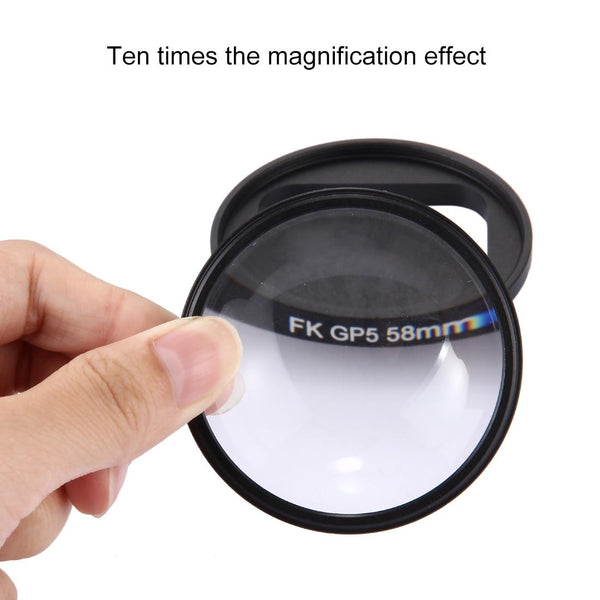 10X Close Up Lens Filter For Gopro Hero7 / 6 5 58Mm Dual Function Camera Drone Accessories