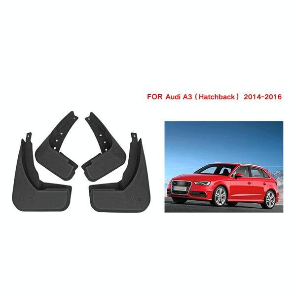 For Audi A3 Hatchback 2014 2016 4Pcs / Set Car Auto Soft Plastic Splash Flaps Fender Guard Fenders & Mud Guards