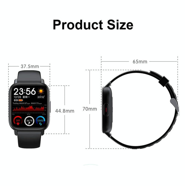 1.69 Inch Waterproof Smart Watch With Health Monitoring & Body Temperature Detection Smart Watches