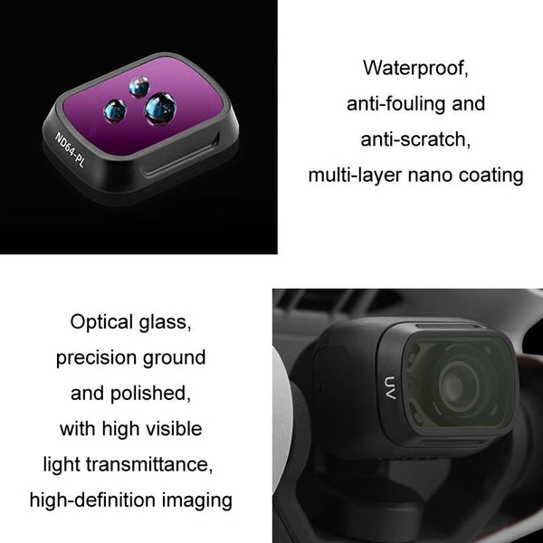 4 Piece Nd Filter Set For Dji Mini 3 / Pro Nd8pl Nd16pl Nd32pl Nd64pl 4Pcs/Set Nd8pl+Nd16pl+Nd32pl+Nd64pl Camera Drone Accessories