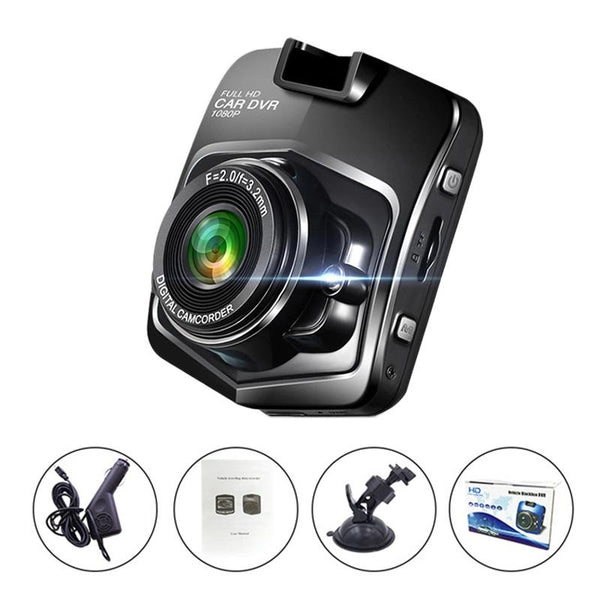 2.4 Car Dvr With Parking Monitoring & Loop Recording Black Rear View Monitors/Cams & Kits