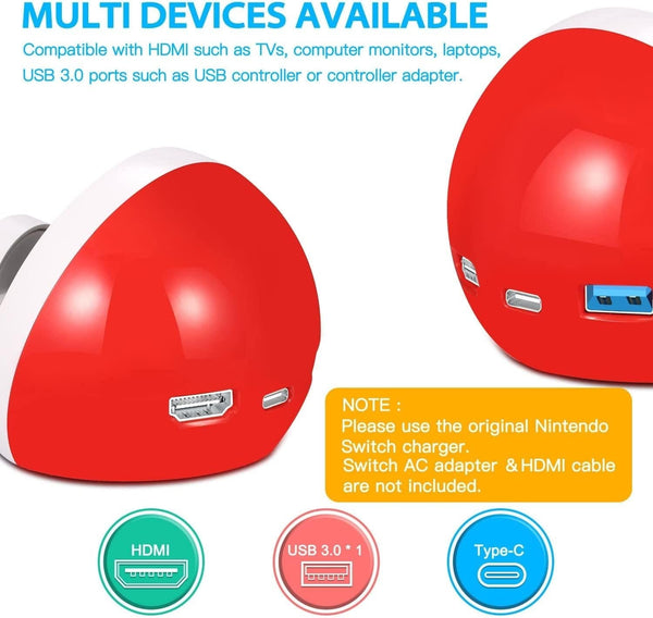 Nintendo Switch Hdmi Charger Compact And Efficient Chargers & Charging Docks