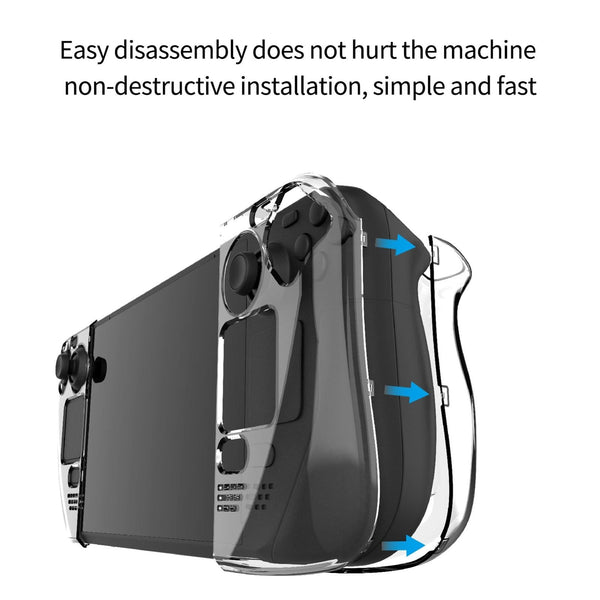 Crystal Hard Shell Case For Game Console Split Design Bags Skins & Travel Cases