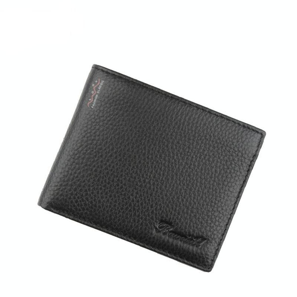 1 Sets Of Rfid Men Short Wallet With Card Slots Black Wallets
