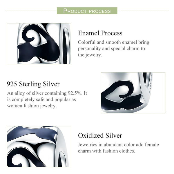 925 Sterling Silver Cat Silhouette Pendant For Diy Bracelets & Necklaces Necklaces & Pendants