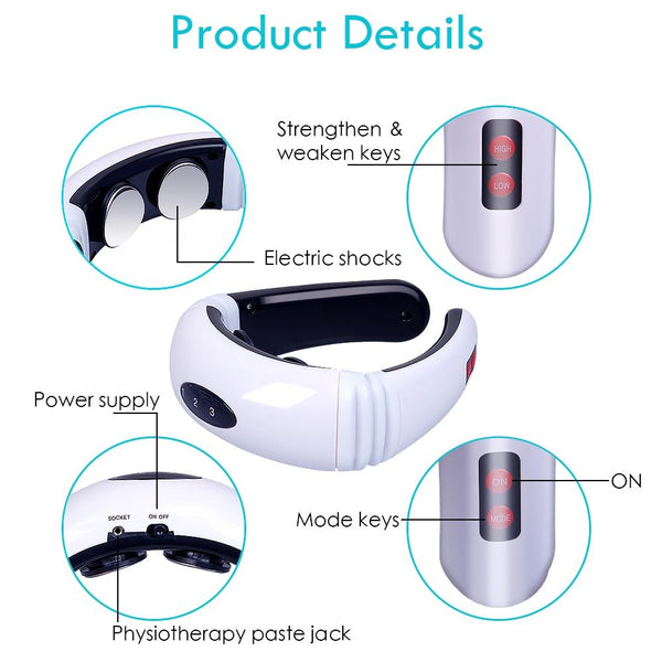 Electric Neck Massager Battery Powered Necklaces & Pendants
