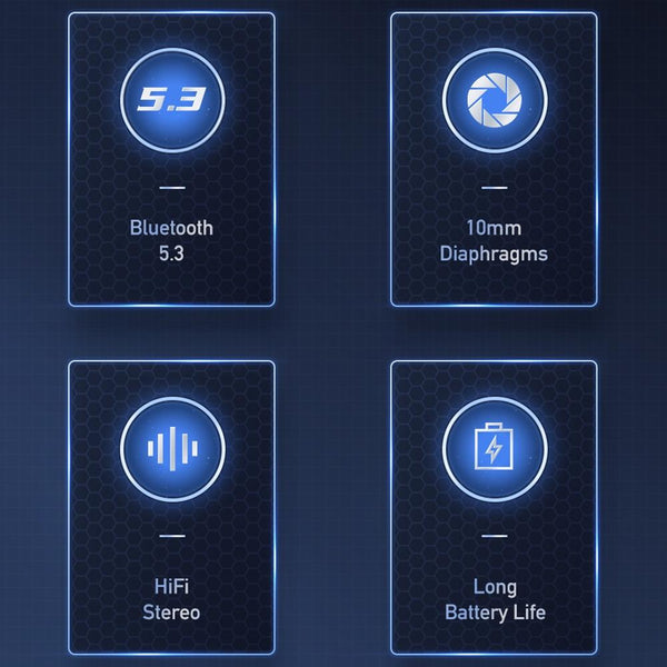 Wireless Gaming Bluetooth T52 Black Earbuds