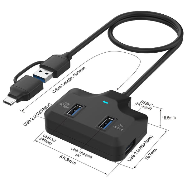 4 In 2 Usb C / Type + Usb3.0 Docking Station Chargers & Docking Stations