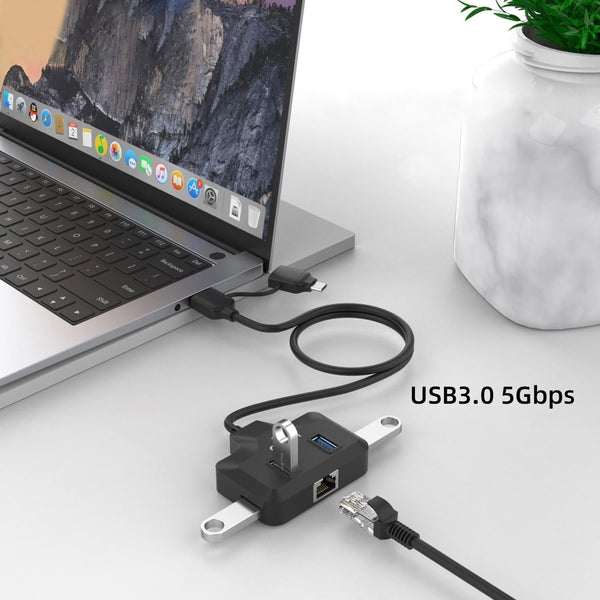 4 In 2 Usb C / Type + Usb3.0 Docking Station Chargers & Docking Stations