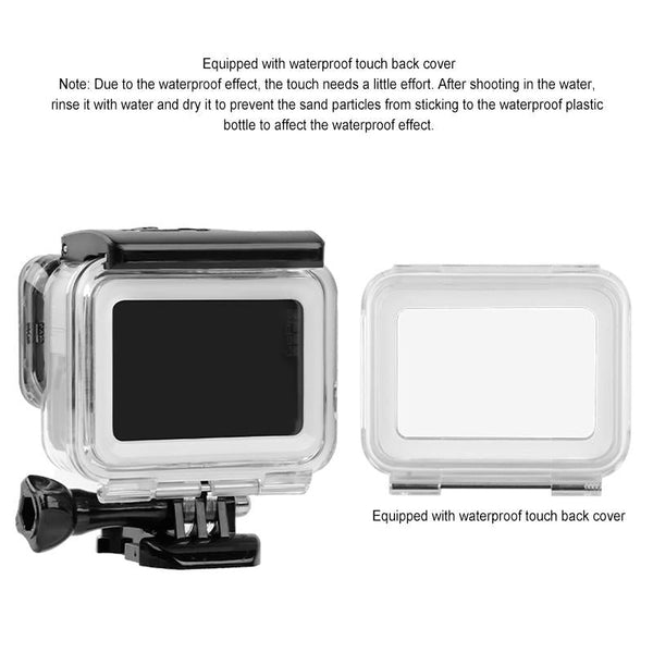 Waterproof Touch Back Cover For Gopro Hero7 White Silver Audio Video Accessory Camera Cases Bags & Covers