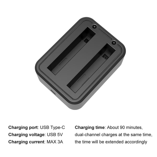 Insta360 X3 Dual Battery Charger With Indicator Light Chargers & Cradles