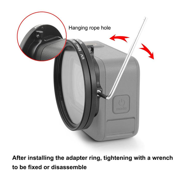 Gopro Compatible 52Mm Uv Filter With Adapter Ring Camera Drone Accessories