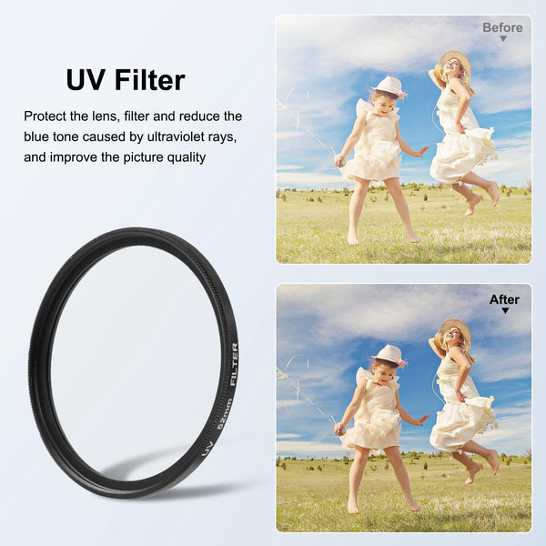 Gopro Compatible 52Mm Uv Filter With Adapter Ring Camera Drone Accessories