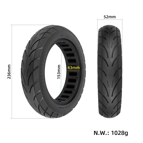 10X2.125 Inch Solid Tyre For Ninebot Segway F20 F25 F30 F40 Electric Scooter Accessories Parts