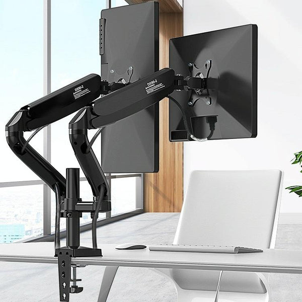 Double Screen Desktop Monitor Bracket Air Pressure Lift Monitor Mounts & Stands