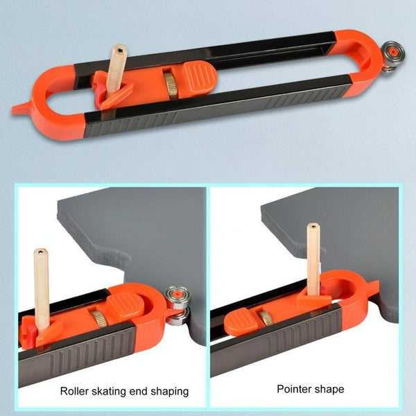 Locking Contour Gauge For Precise Profile Scribing Woodcarving Hand Tools