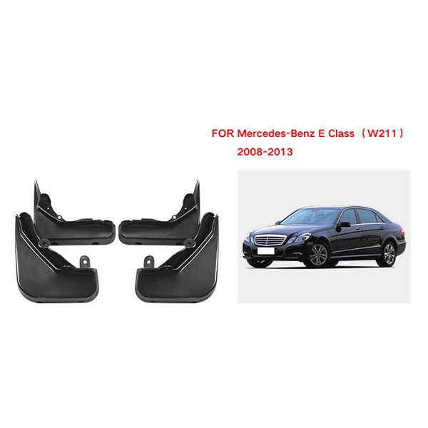 For Mercedes Benz E Class 2008 2013 4Pcs / Set Car Auto Soft Plastic Splash Flaps Fender Guard Fenders & Mud Guards