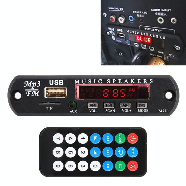 12V Car Mp3 Player Board Fm Radio Tf Usb Aux No Bluetooth / Recording Ipods & Mp3 Players