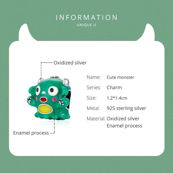 925 Sterling Silver Monster Beads For Diy Bracelets & Necklaces Craft Beads