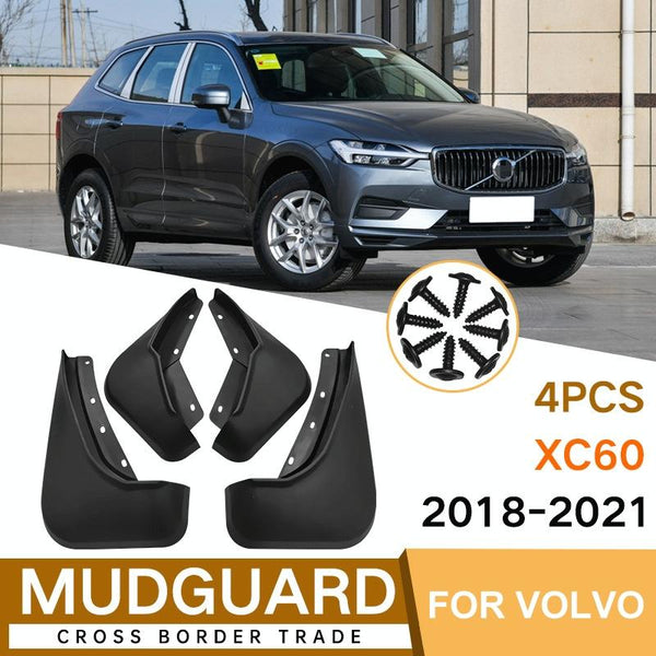 For Volvo Xc60 2018 2023 4Pcs / Set Car Auto Soft Plastic Splash Flaps Fender Guard Fenders & Mud Guards