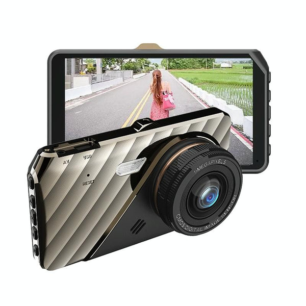 4 Hd 1080P Dual Lens Car Recorder With Night Vision Video In Dash Units W/O Gps