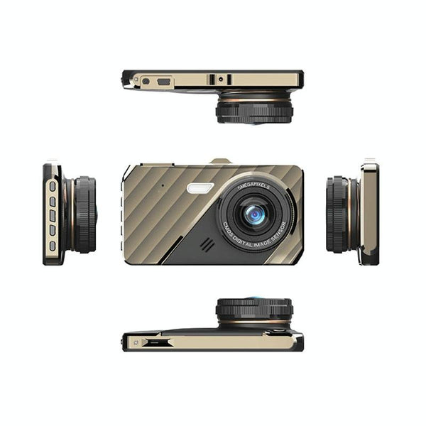 4 Hd 1080P Dual Lens Car Recorder With Night Vision Video In Dash Units W/O Gps