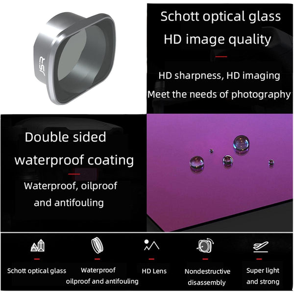 Aluminum Alloy Frame Lens Filters For Dji Fpv Nd4 Nd8 Nd16 Nd32 Mcuv Cpl Camera Drone Accessories