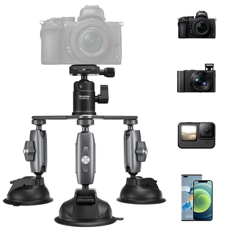 Car Mount For Action Camera With Suction Cup Suitable Audio And Video Use Other Camera & Photo Accs