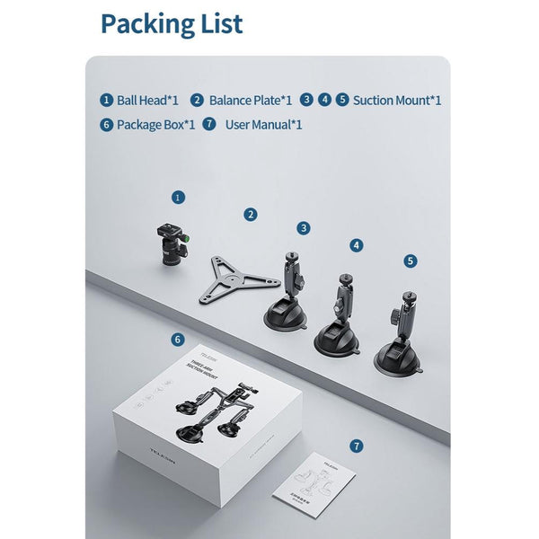 Car Mount For Action Camera With Suction Cup Suitable Audio And Video Use Other Camera & Photo Accs