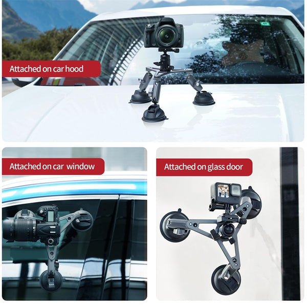 Car Mount For Action Camera With Suction Cup Suitable Audio And Video Use Other Camera & Photo Accs