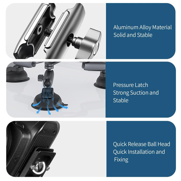 Car Mount For Action Camera With Suction Cup Suitable Audio And Video Use Other Camera & Photo Accs