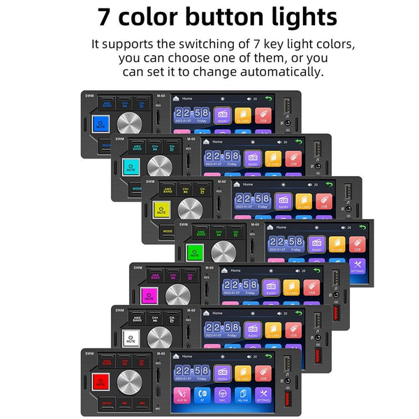 4 Inch Touch Car Radio Bluetooth Mp5 Player + Remote Other Car Audio