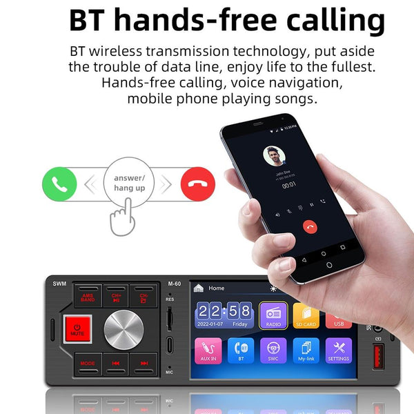 4 Inch Touch Car Radio Bluetooth Mp5 Player + Remote Other Car Audio