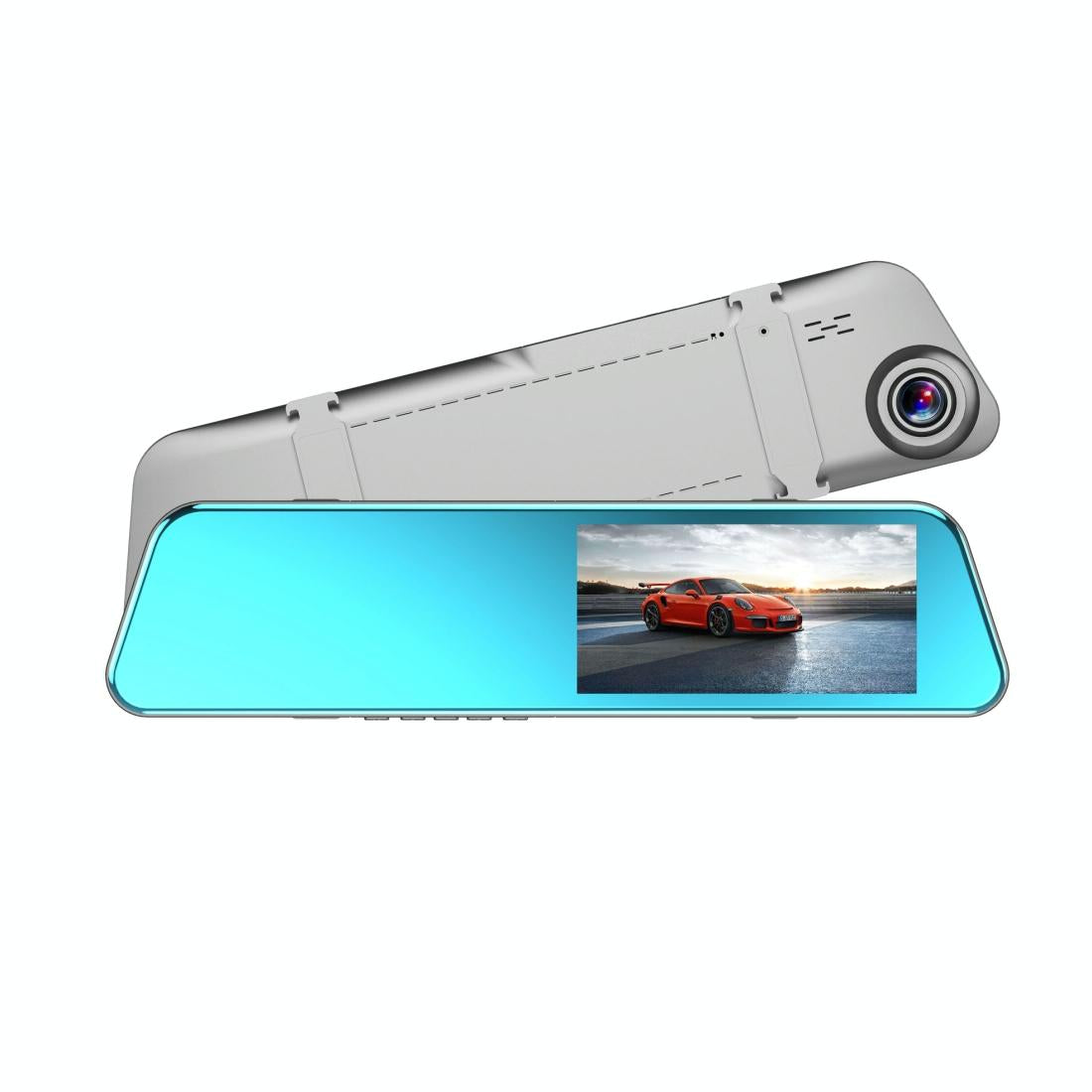 5.18 Full Hd Touch Screen Dual Lens Rearview Mirror Dvr Camera Other Car Video
