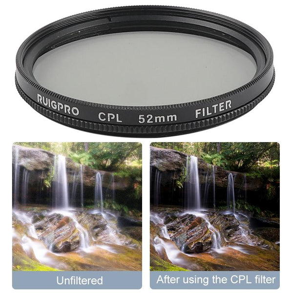 52Mm Professional Filter Set For Gopro Hero 7 / 6 With Adapter And Lens Cap Camera Drone Accessories