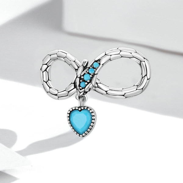 925 Sterling Silver Snake Love Beads For Diy Bracelets & Necklaces Charms & Pendants