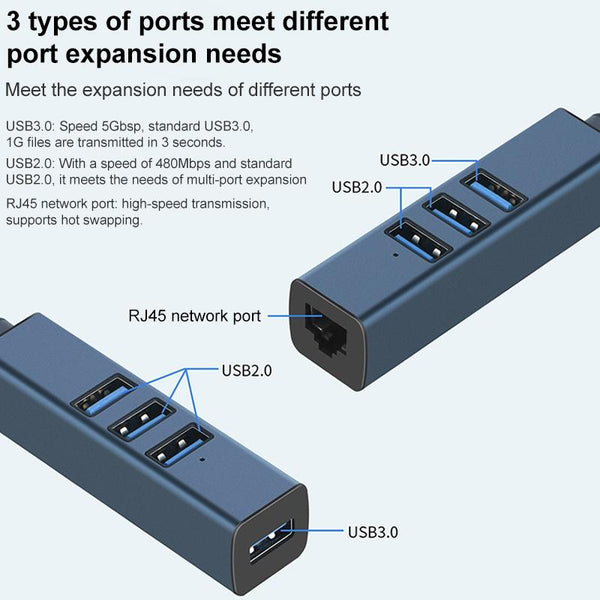 Usb3.0 + Triple Usb2.0 4 In 1 Hub Adapter Usb Cables Hubs & Adapters