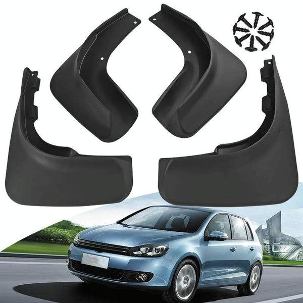 For Volkswagen Golf 6 2009 2013 4Pcs / Car Auto Soft Plastic Splash Flaps Fender Guard Fenders & Mud Guards